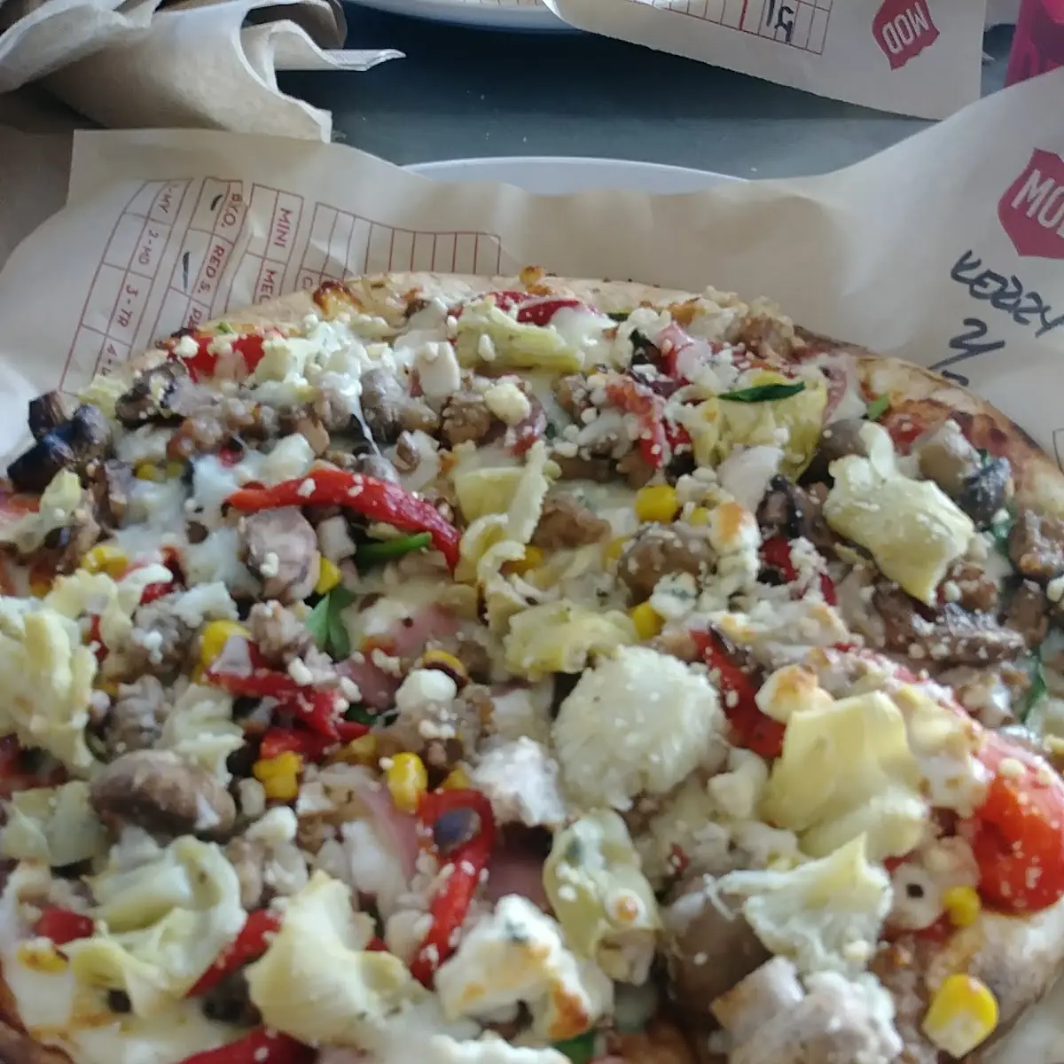 Pizza with Artichoke Hearts