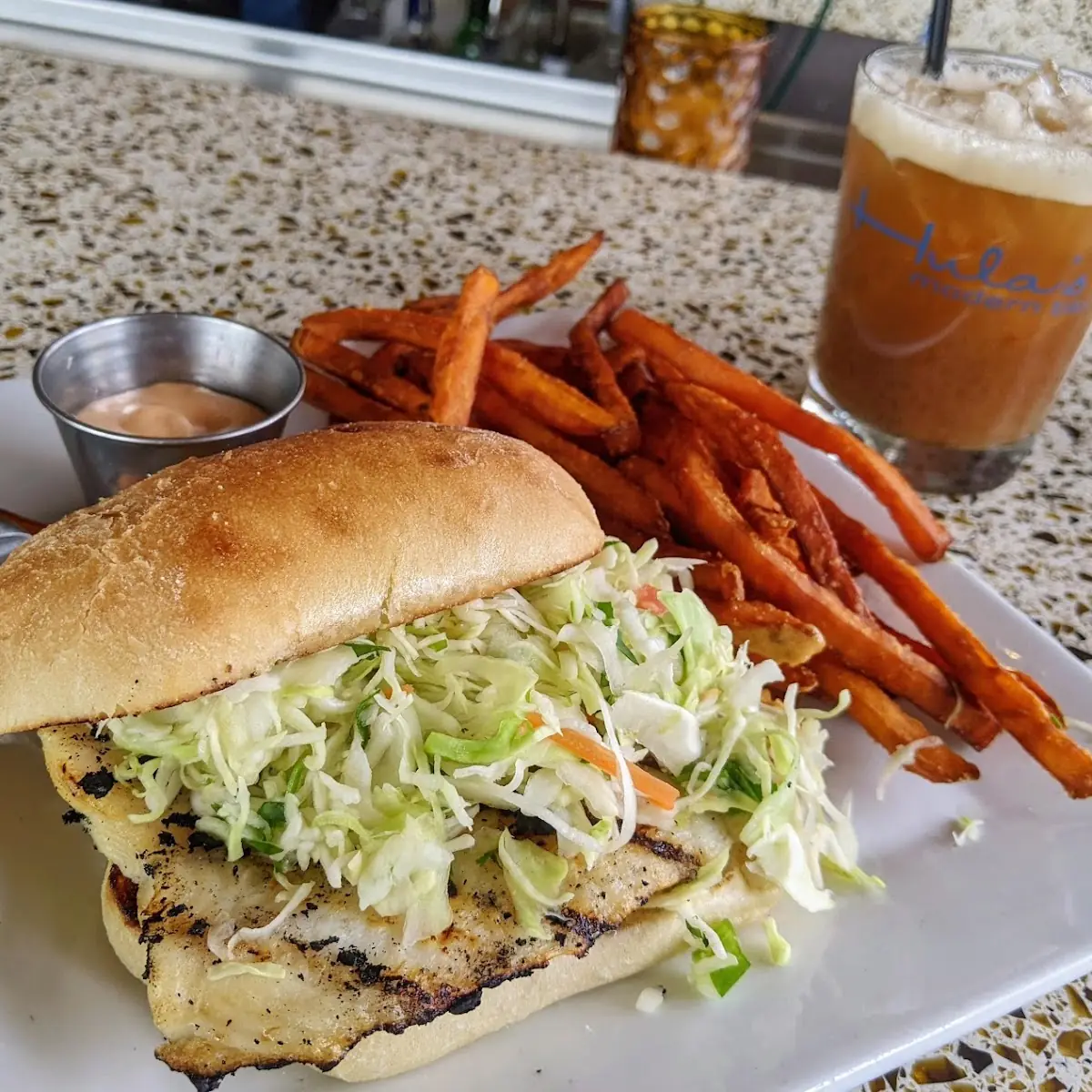 Modern Tiki Fish Sandwich
