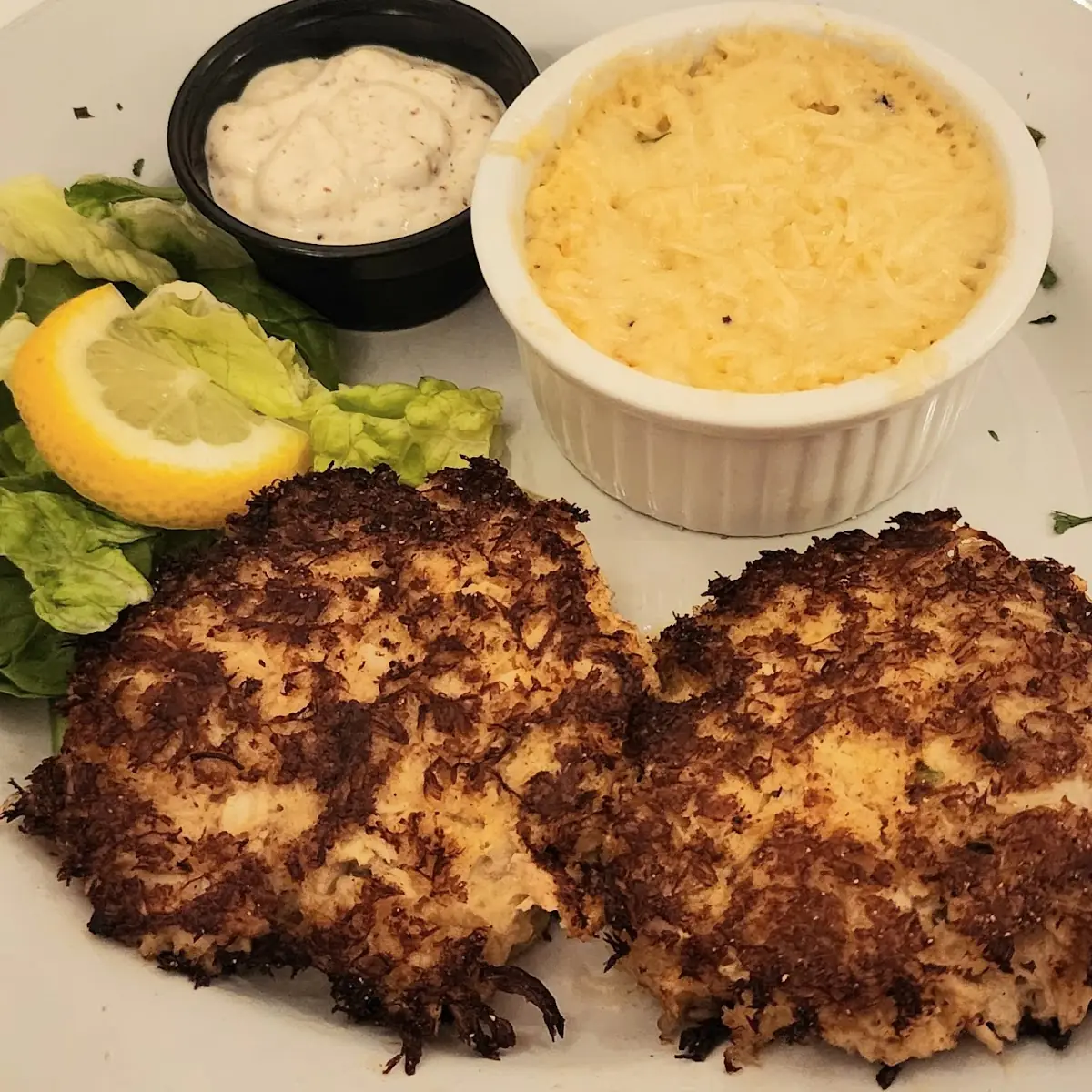 Crab Cakes Served with Remoulade Sauce