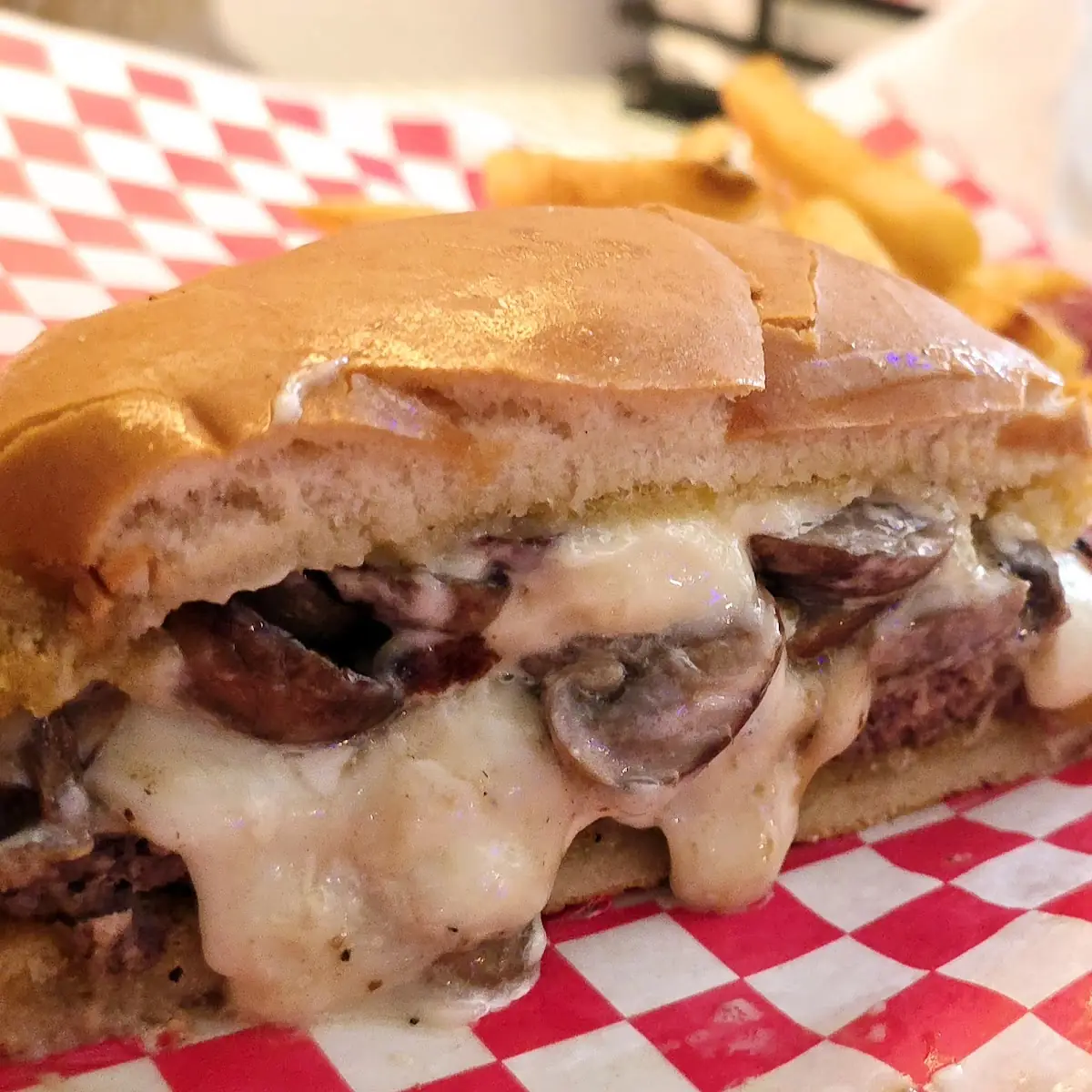 Mushroom Swiss Burger