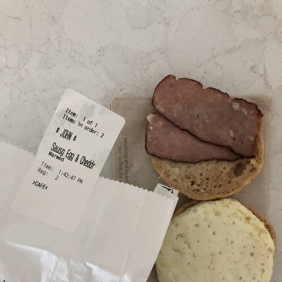 Reduced-Fat Turkey Bacon & Cage Free Egg White Sandwich
