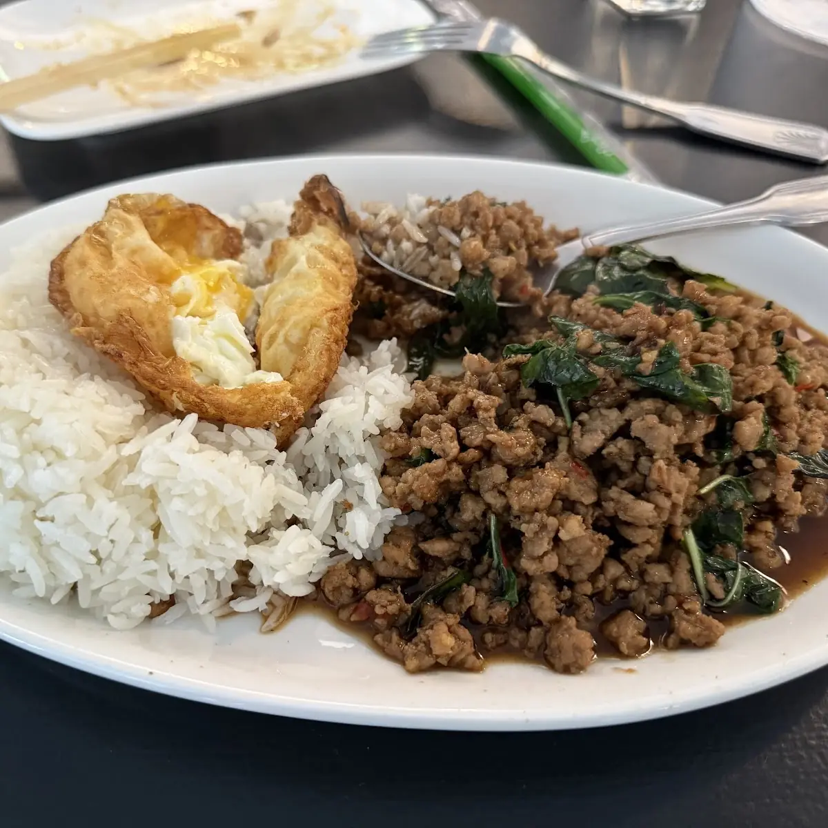 That's Thai Basil w Fried Egg