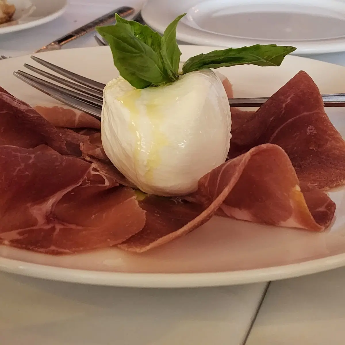Burrata And Prosciutto Crudo Di Parma