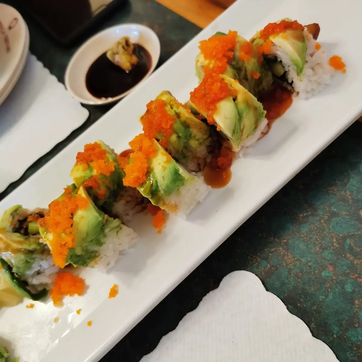 Dragon Roll with Tempura Shrimp