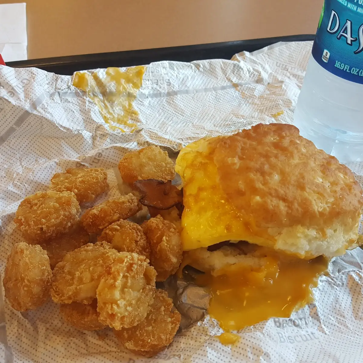 Breakfast Sandwich and Hashbrown
