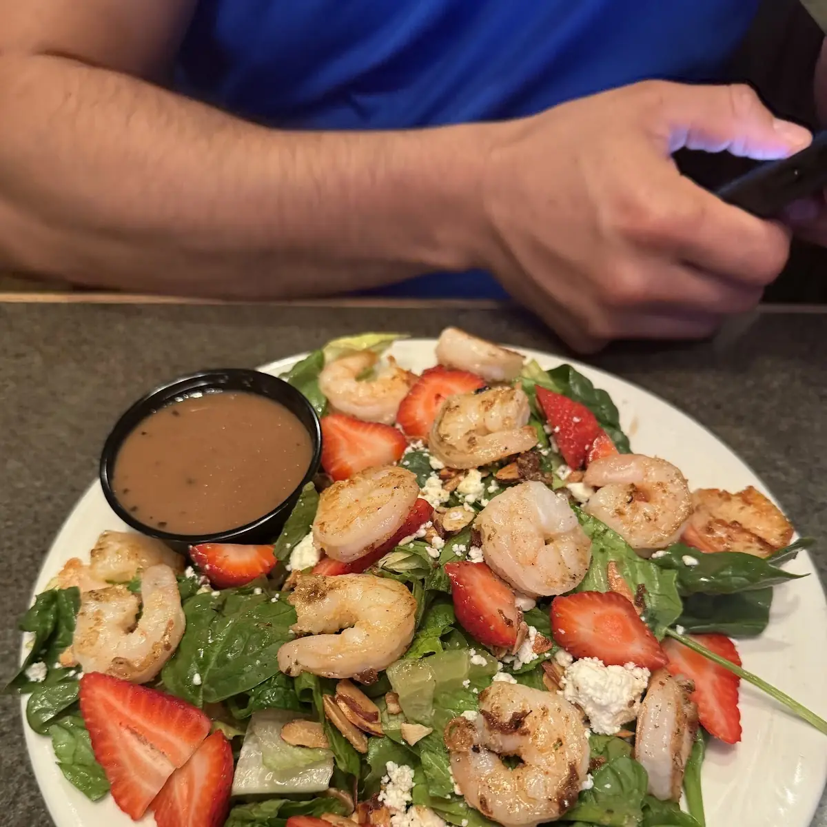 Grilled Shrimp & Strawberry Salad