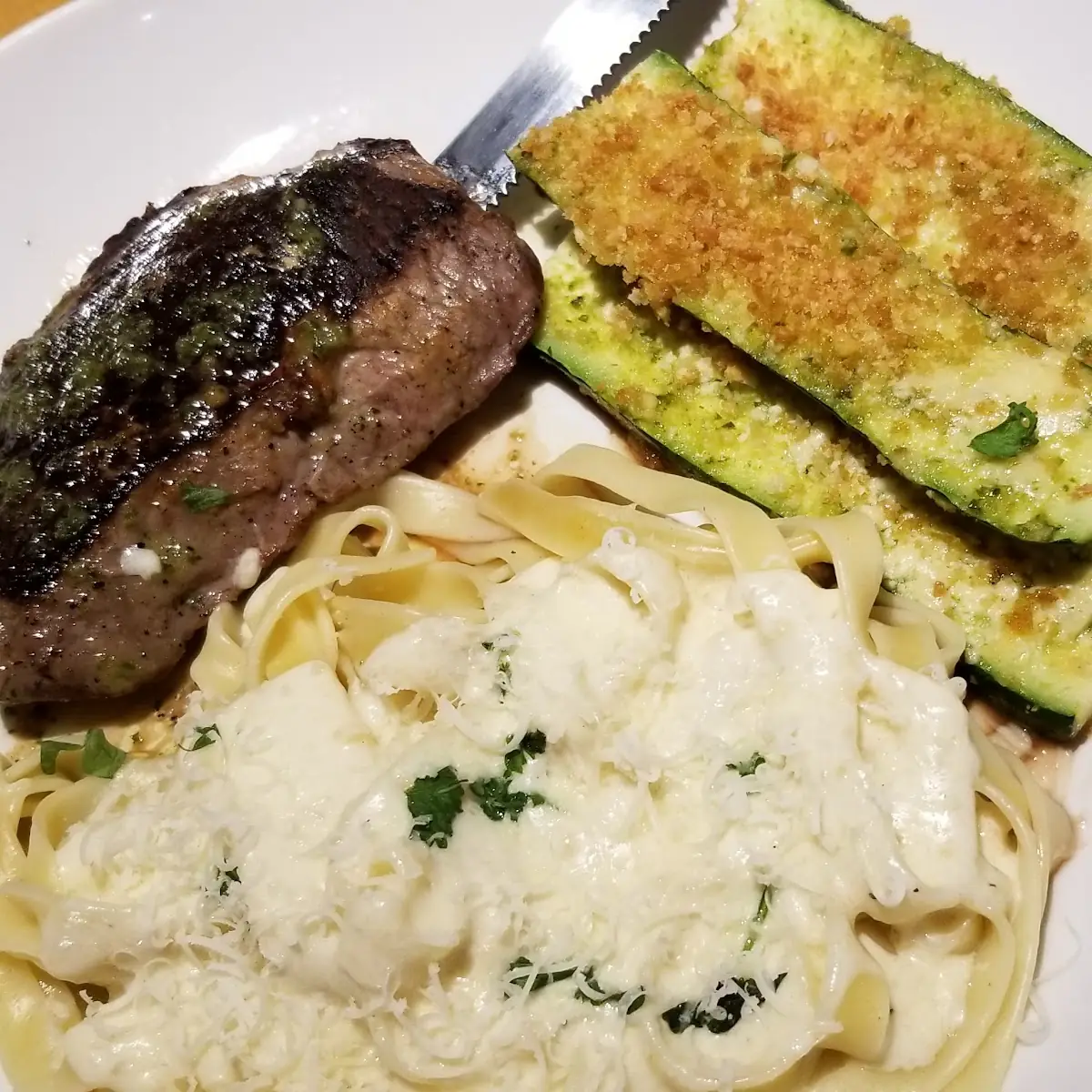 Steak Gorgonzola Alfredo