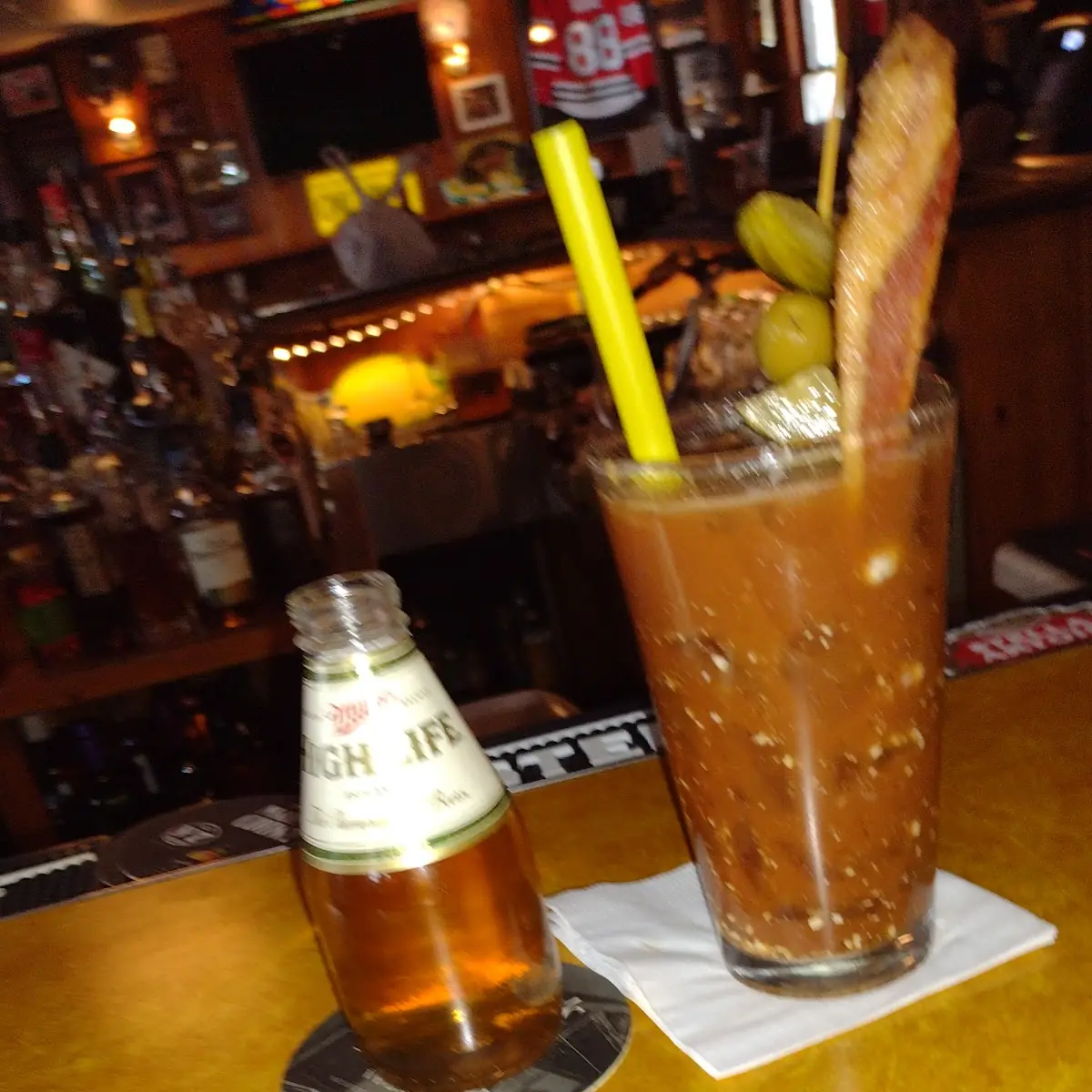 Bloody and Miller Lite