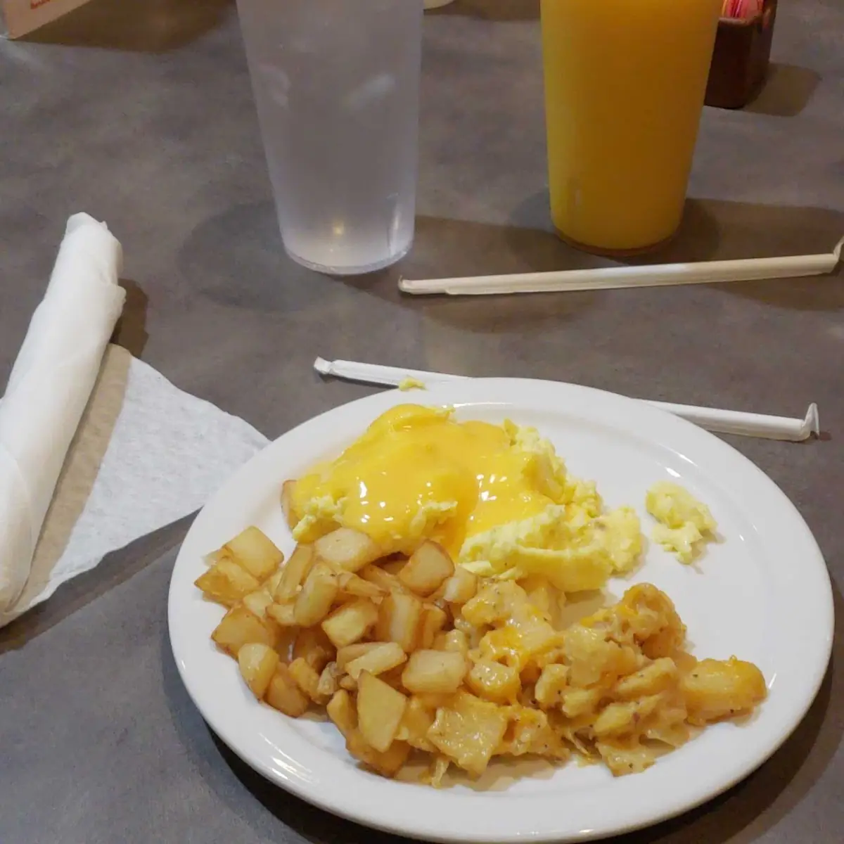 Eggs Hash Brown Potatoes
