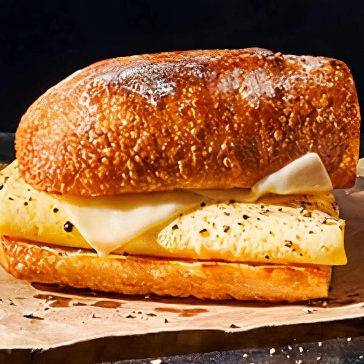 Ciabatta Bacon Egg & Cheese Sandwich