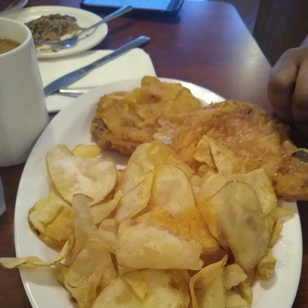 Fried Pork Chops and Potato Fries