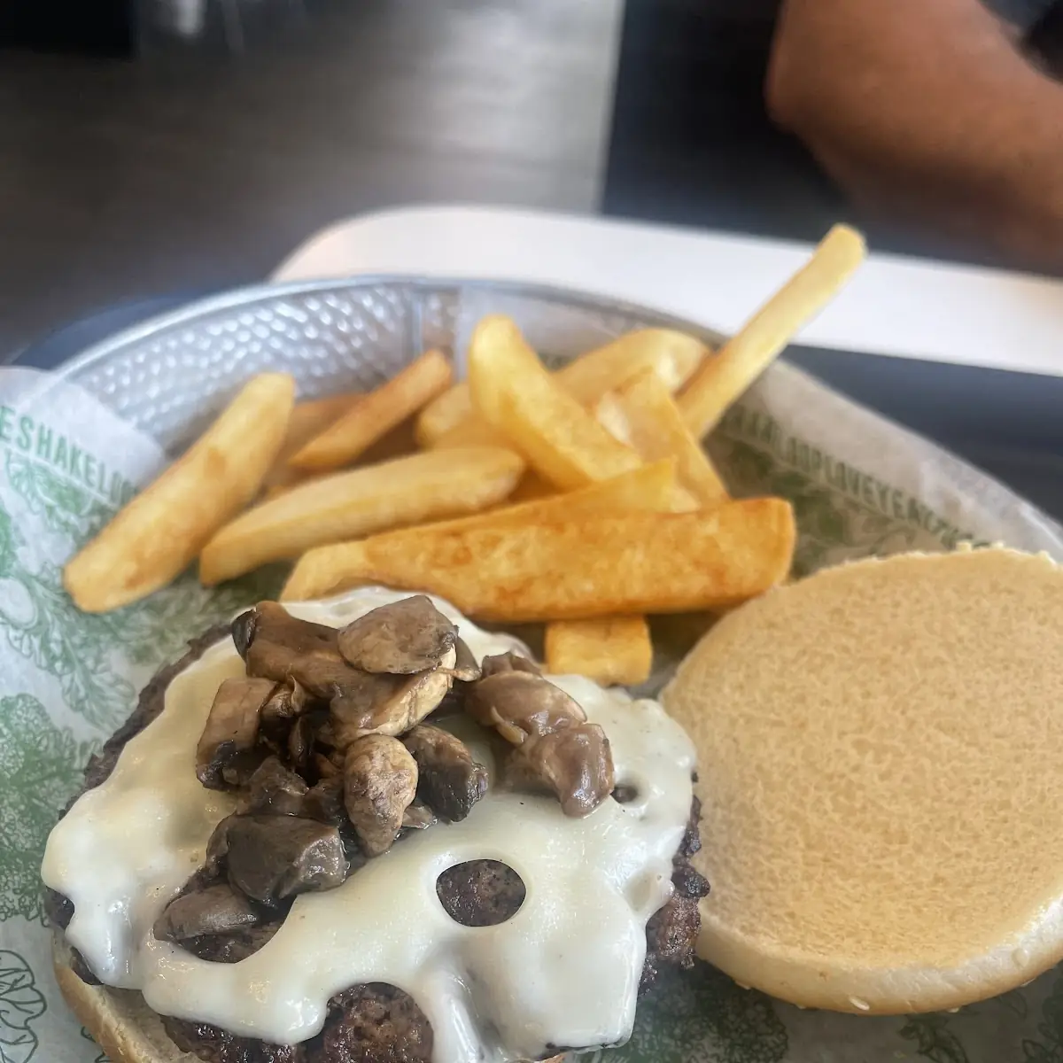 Mushroom Swiss Burger