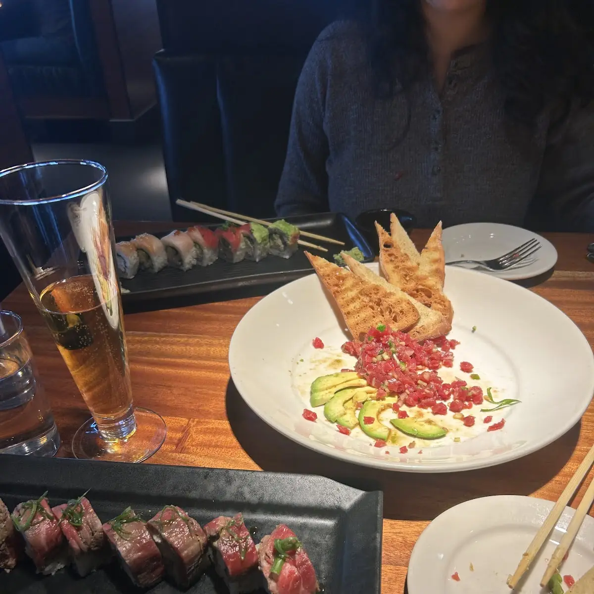 Ahi Tuna with Spicy Shitake Ponzu