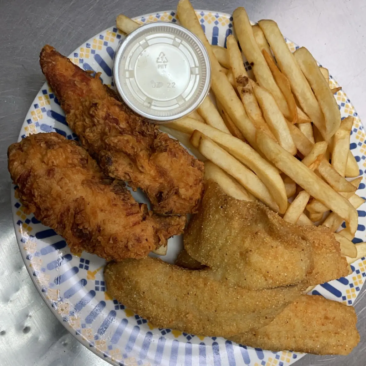 Catfish Steak Chicken Wings