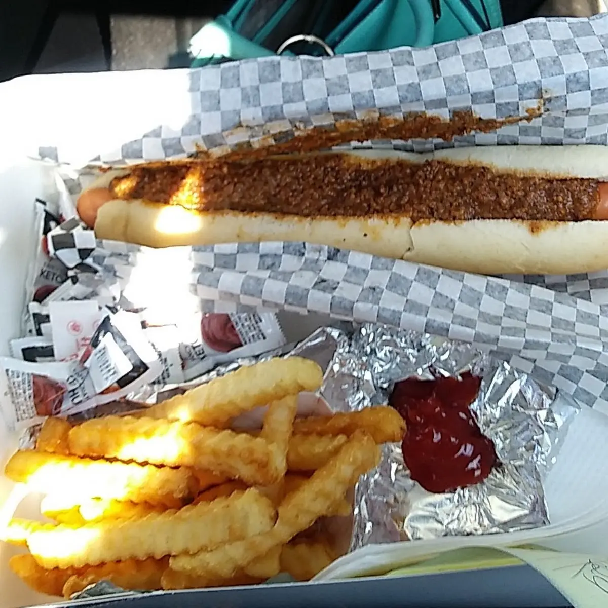 Foot Long with Crinkle Fries