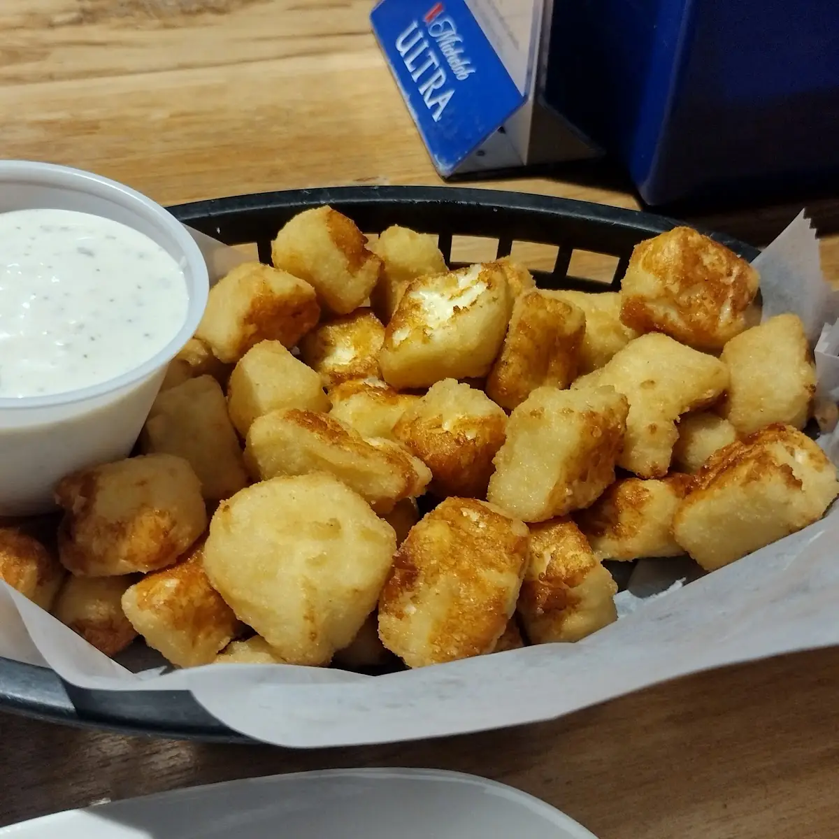 Cheese Curd & Bacon Burger