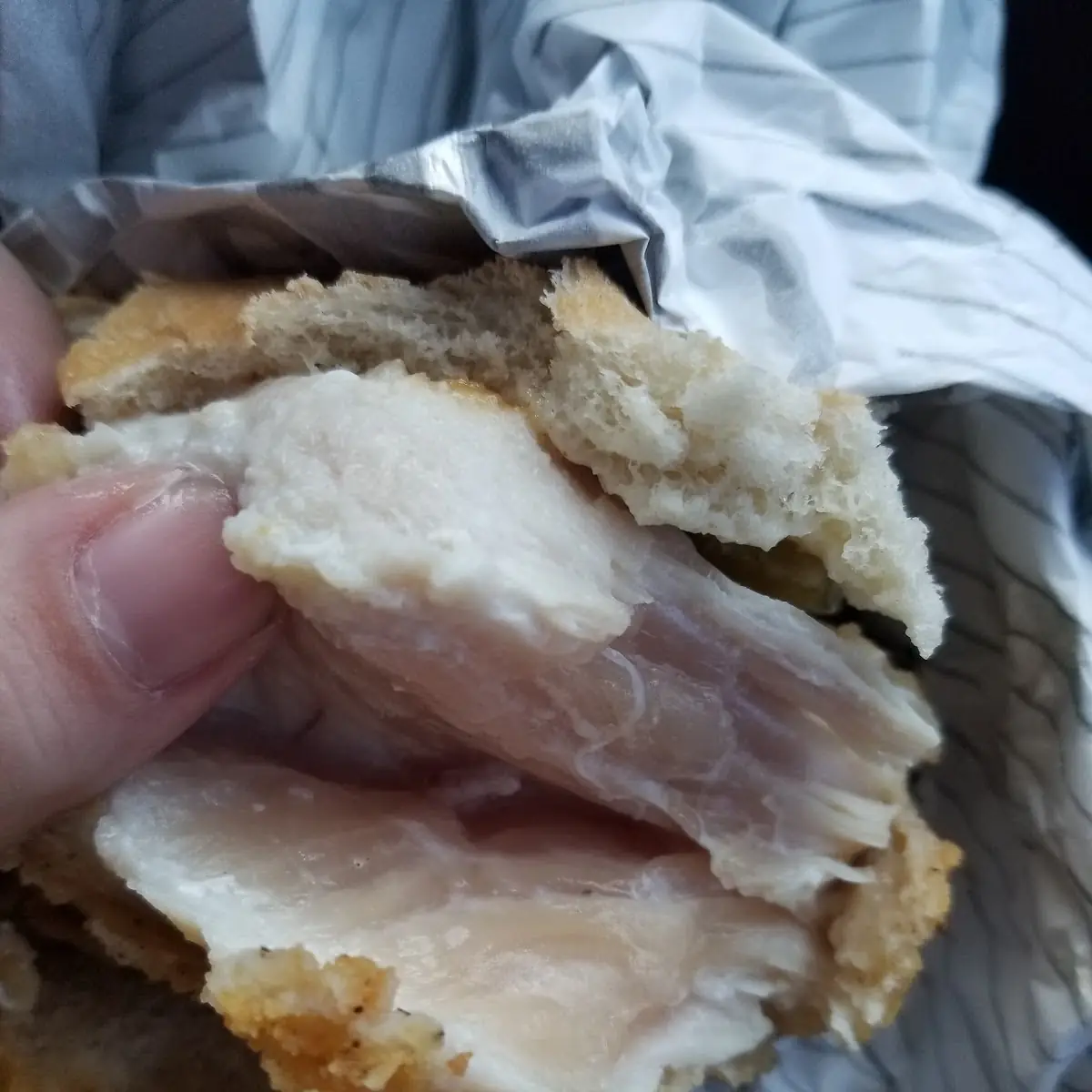 Raw Chicken Sandwich
