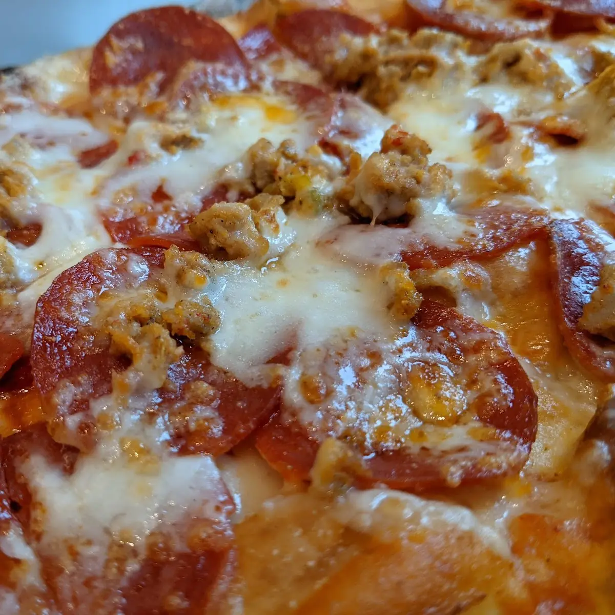 Sausage and Pepperoni Pizza