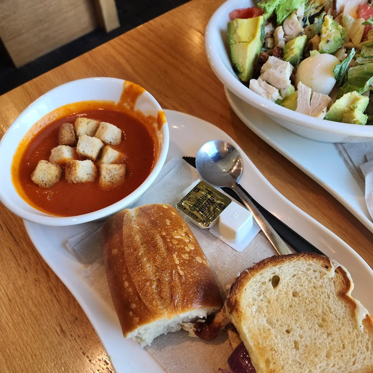 Tomato Basil Soup and Sandwich