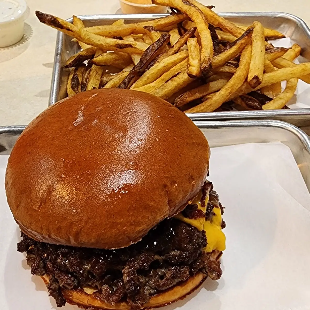 Double Balsamic Bacon Onion Jam Burger