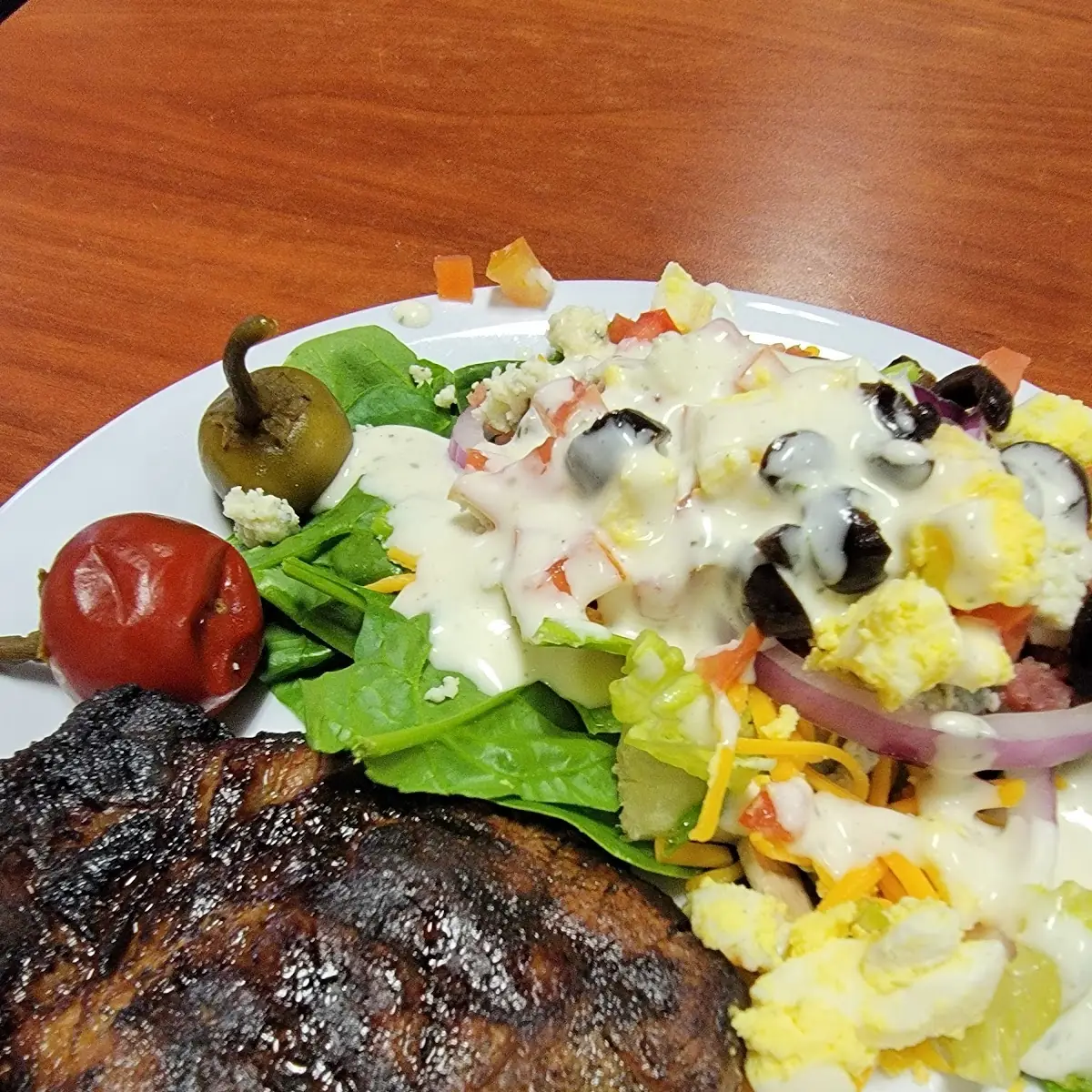 Sirloin Steak and Salad