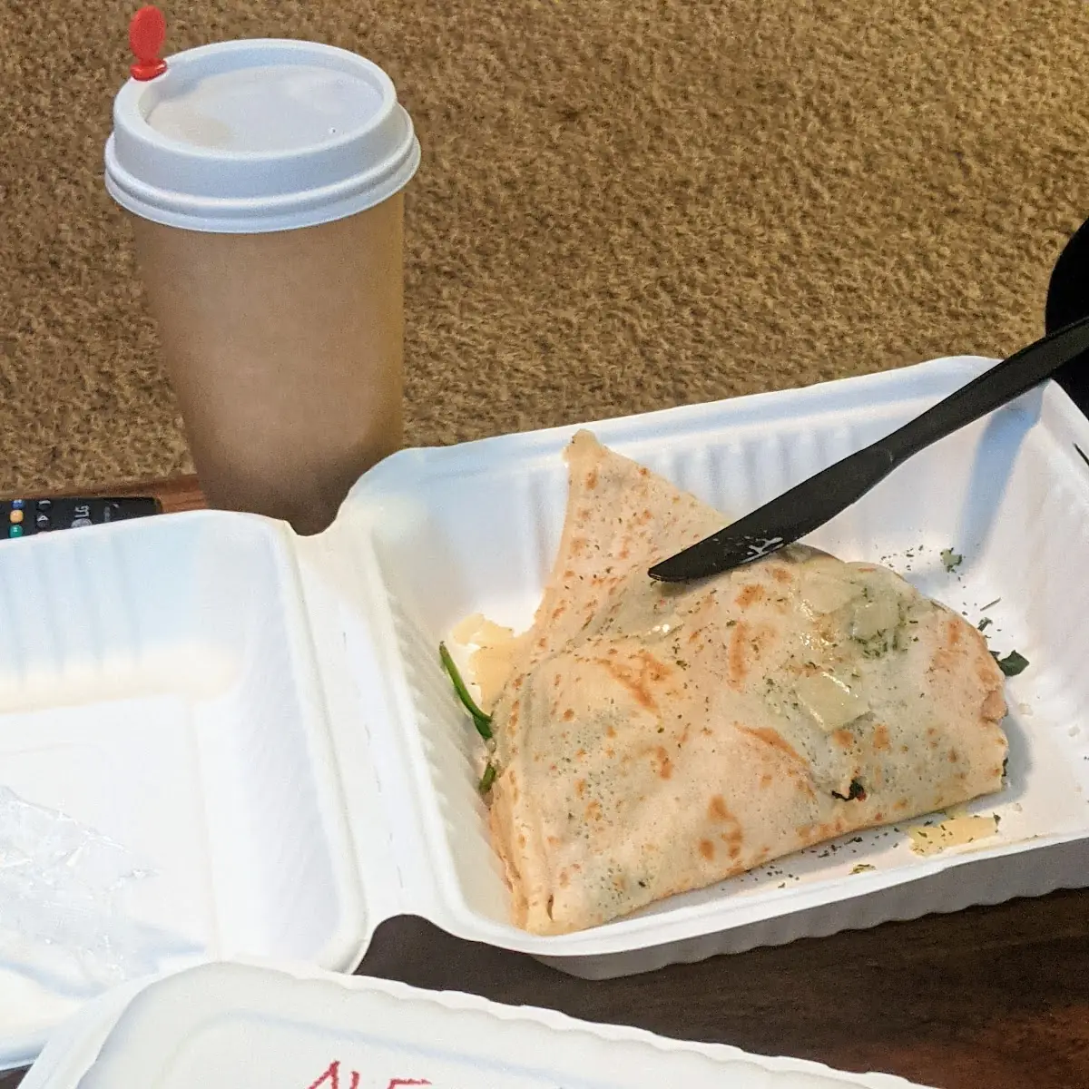Alfredo Chicken Crepe