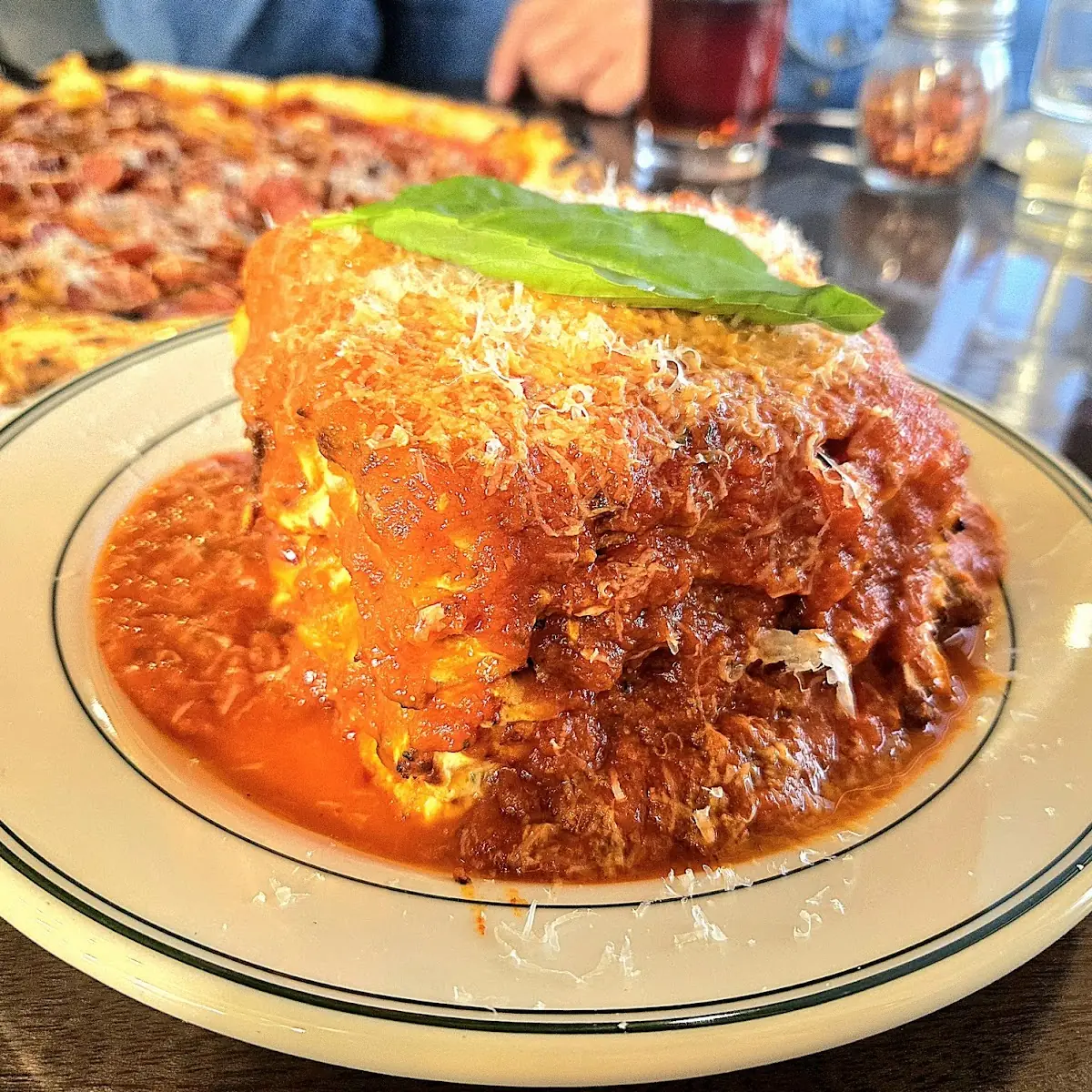 Layered Lasagna with Tomato Sauce