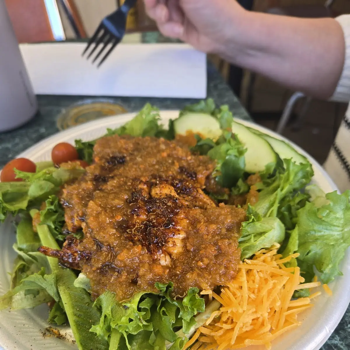 Salad with Homemade Ginger Dressing