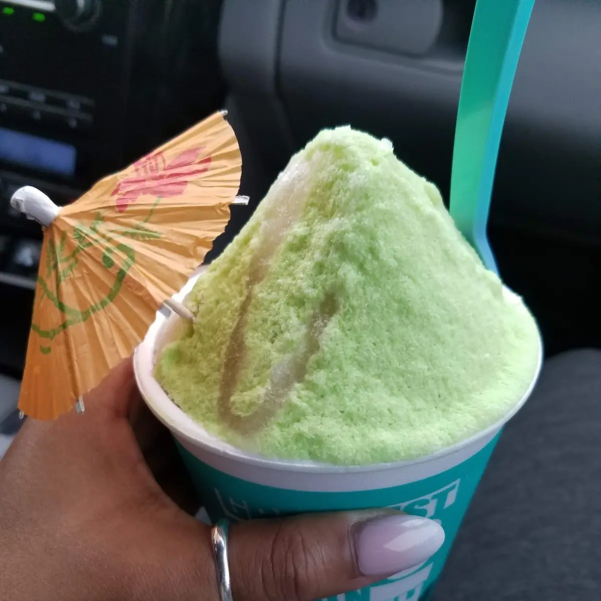 Toasted Coconut with Green Creme