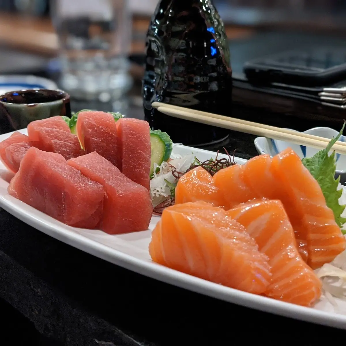 Tuna and Salmon Sashimi