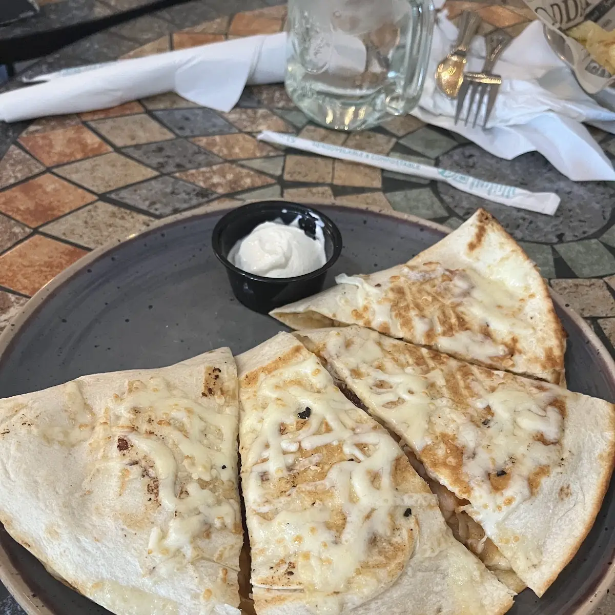 Shrimp and Bacon Quesadilla