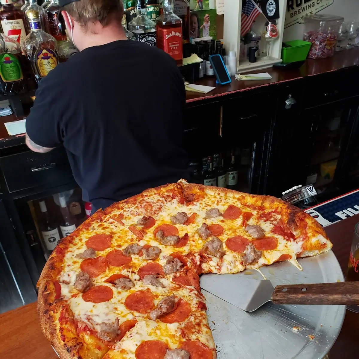 Pepperoni and Sausage Pizza