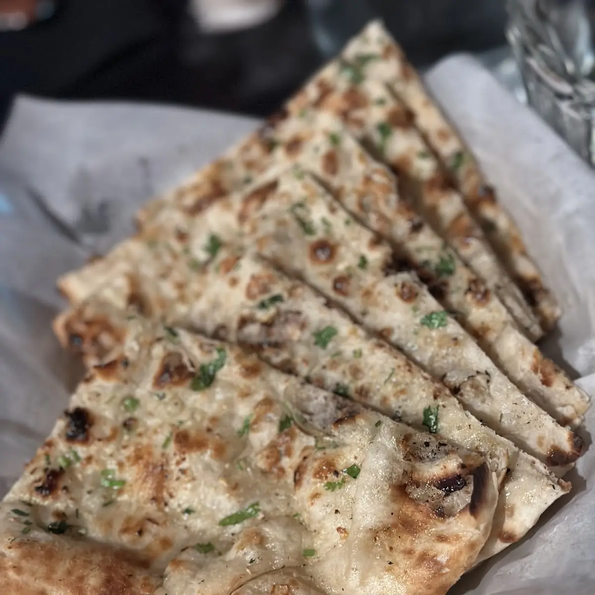 Garlic Naan and Onion Kulcha