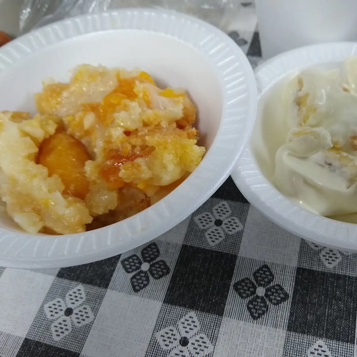 Peach Cobbler and Banana Pudding
