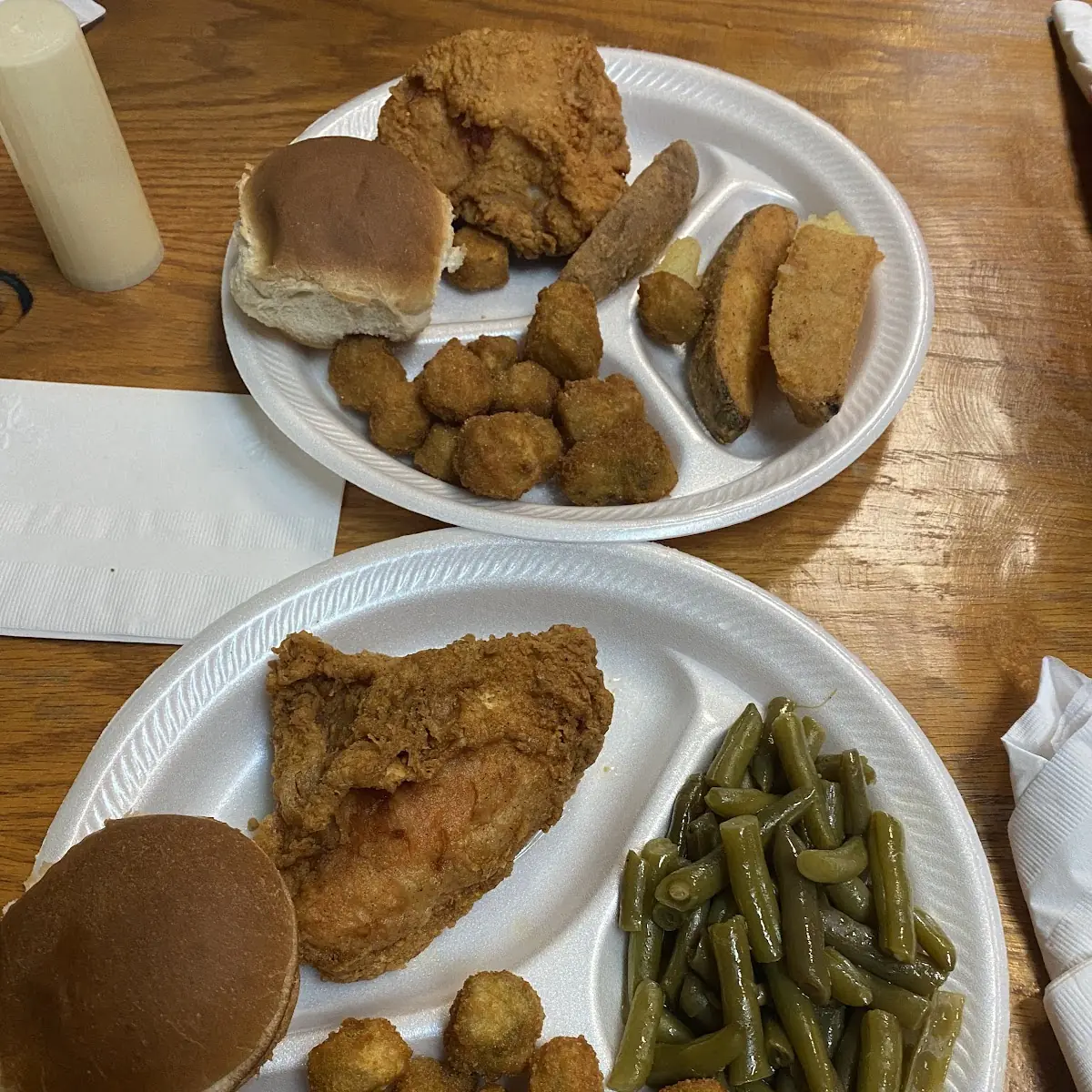 Fried Chicken Green Beans