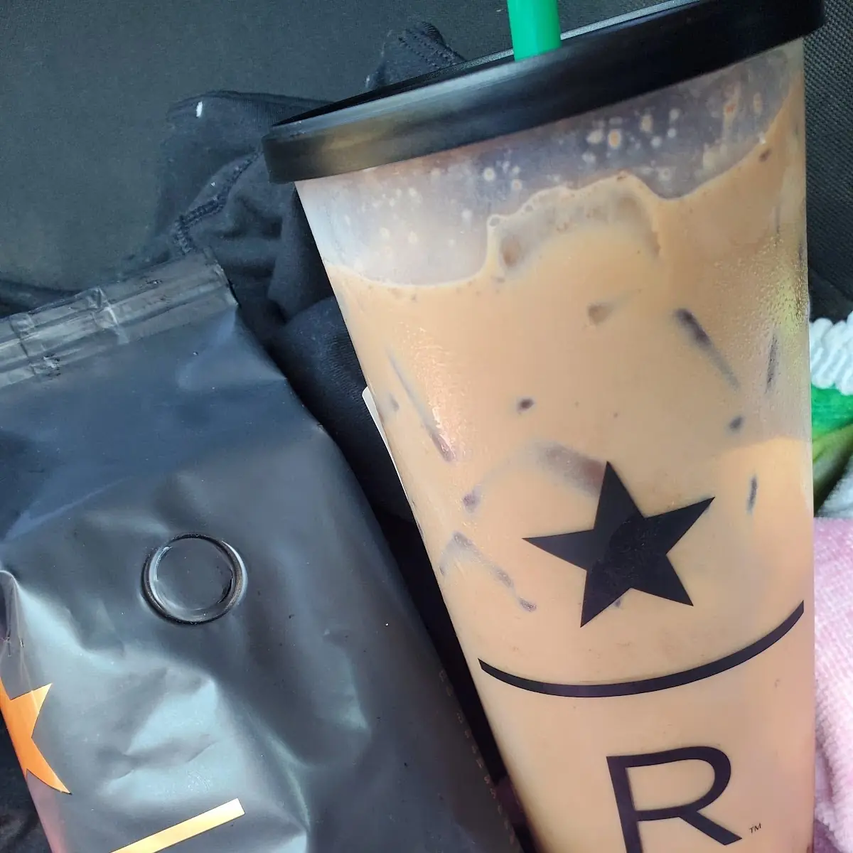 Iced Starbucks Blonde Vanilla Latte