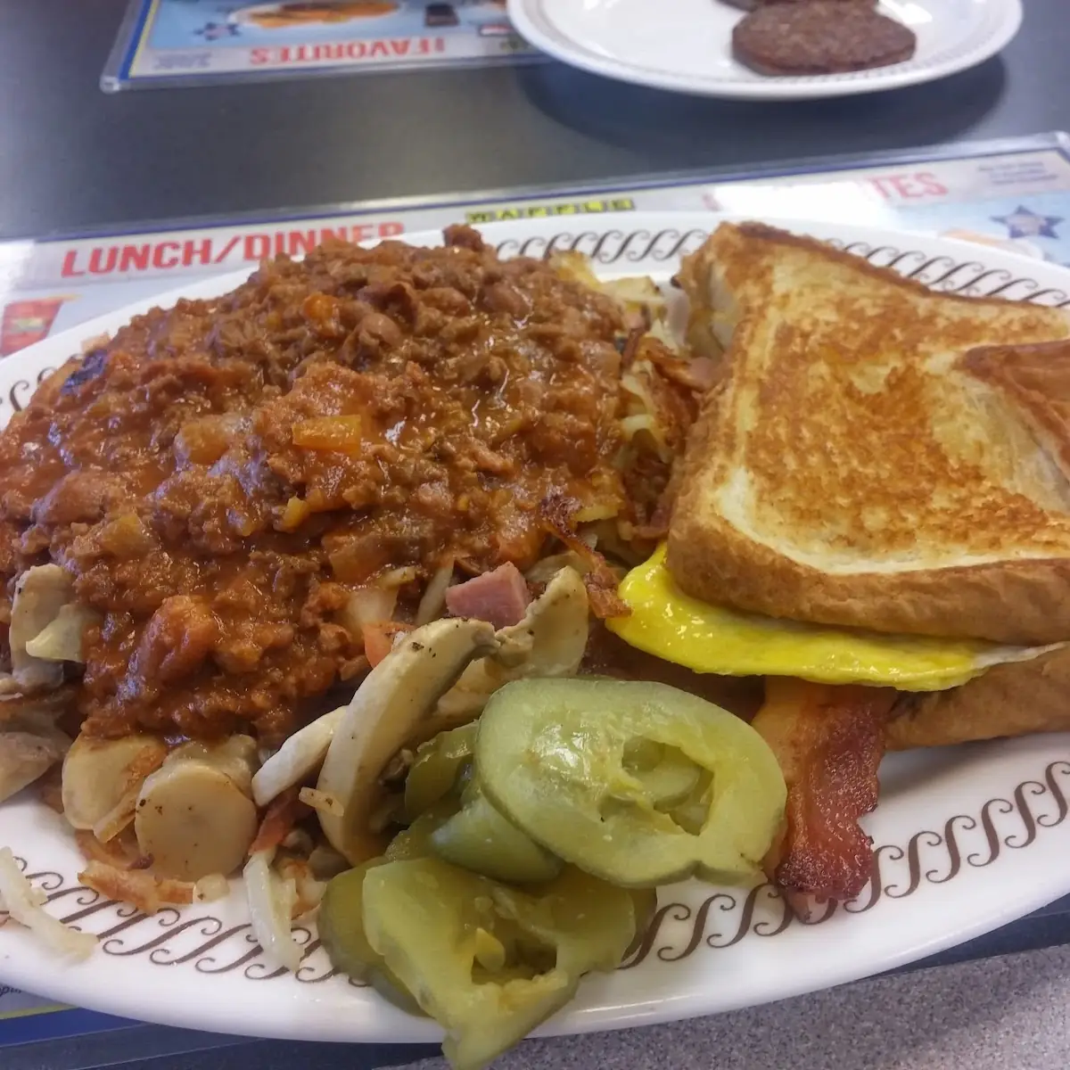 Texas Bacon Egg and Cheese Plate