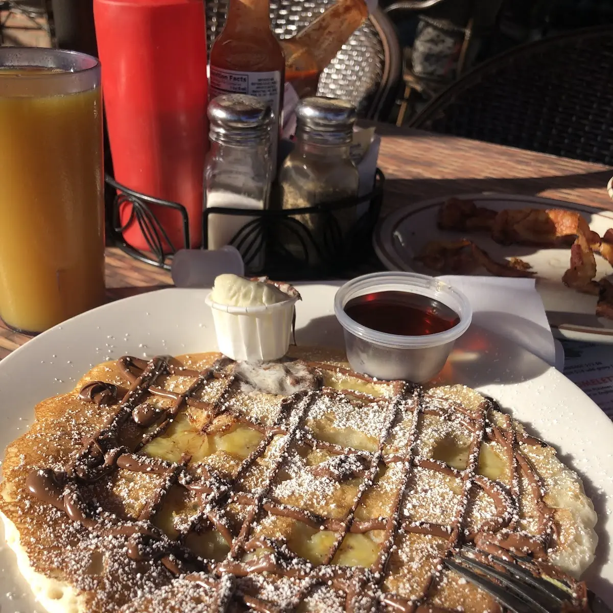 Banana Nutella Pancakes