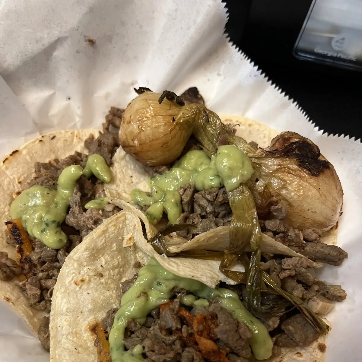 Tacos de Asada Y Salsa Verde