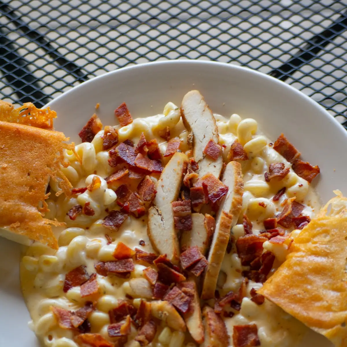 BBQ Candied Bacon Mac