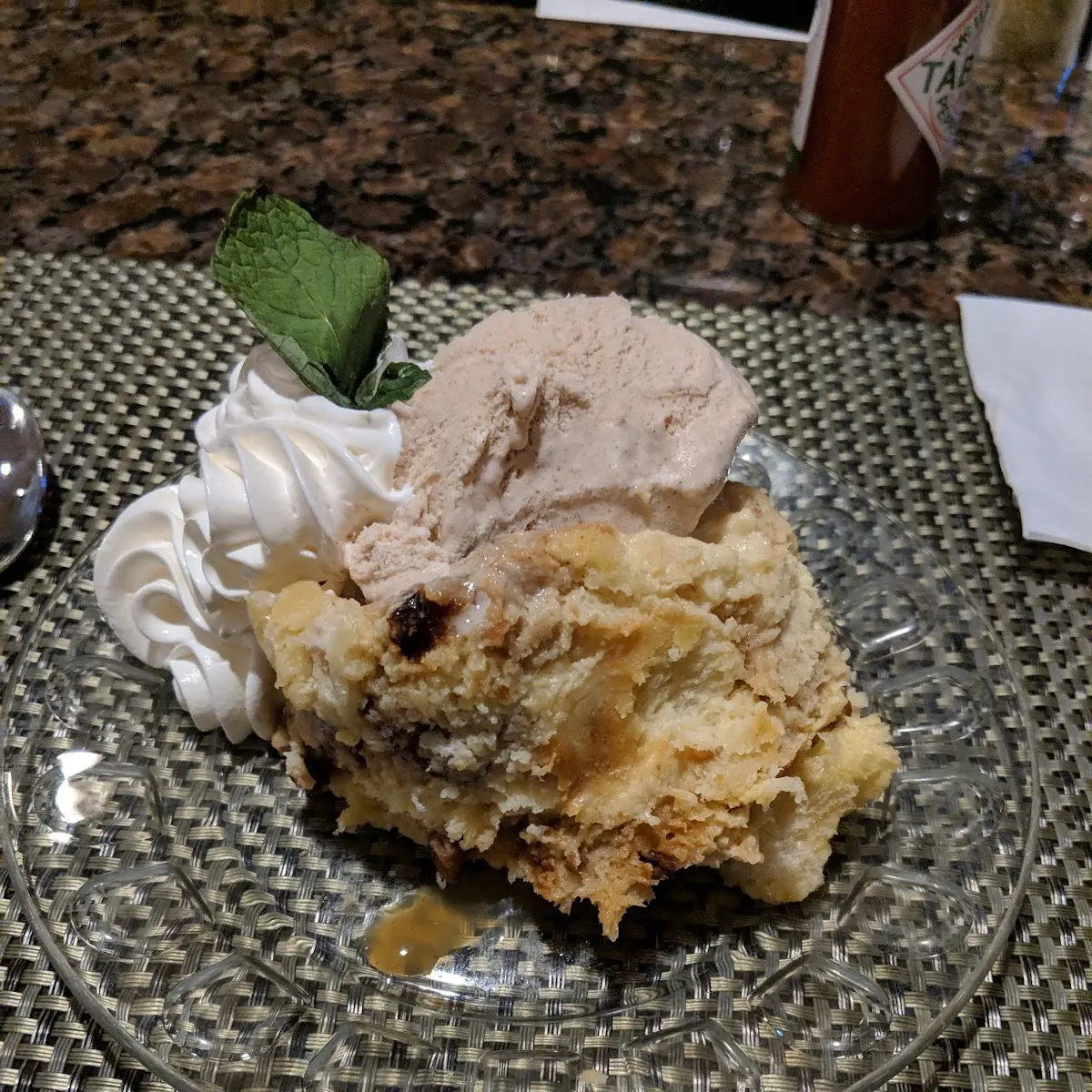 Bread Pudding with Pumpkin Spiced Ice Cream
