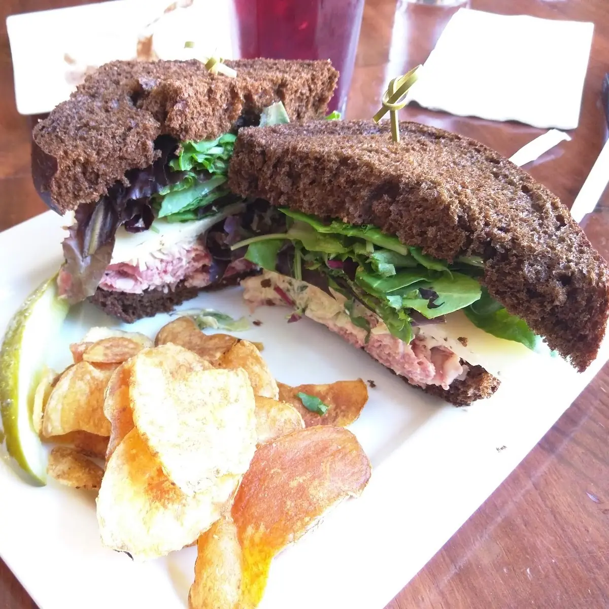 Corned Beef & Swiss on Pumpernickel