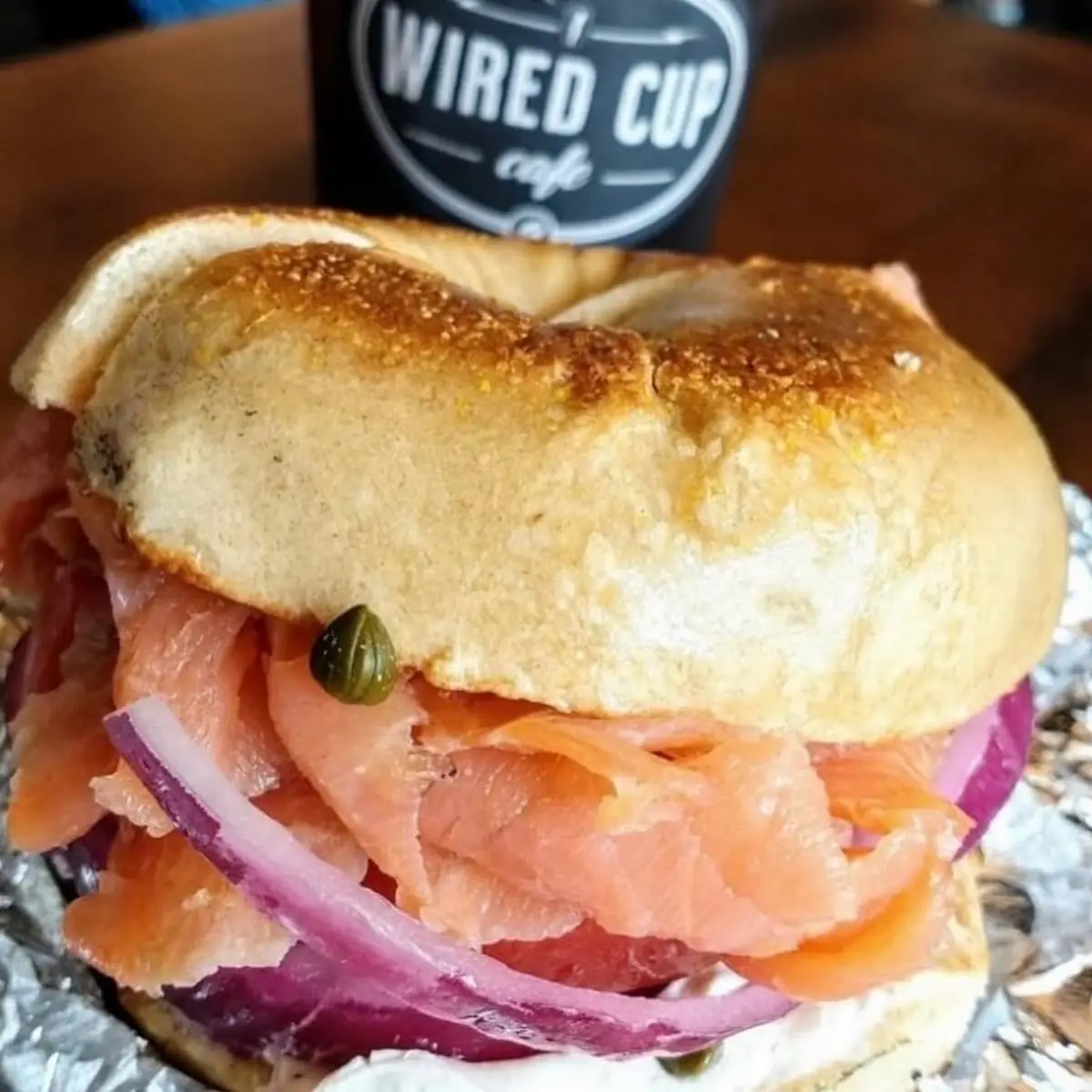 Cold Smoked Salmon Bagel