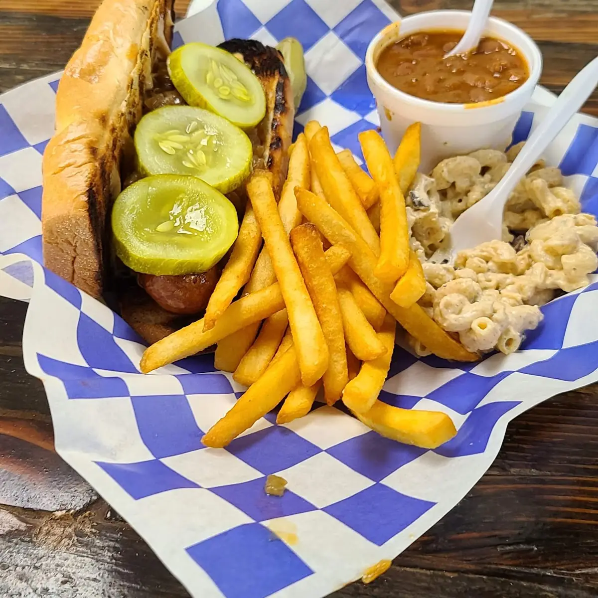 Hot Dog with Fries