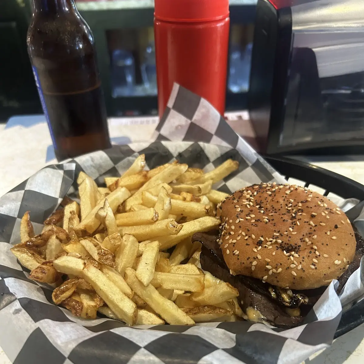 Roast Beef Sandwich and Fries