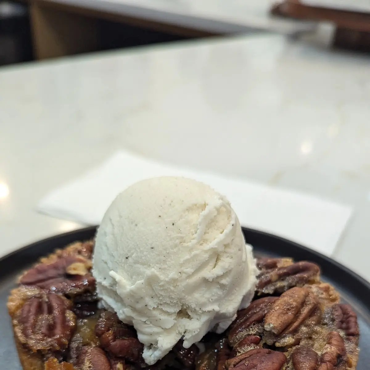 Warm Caramel Choc Almond Bread Pudding