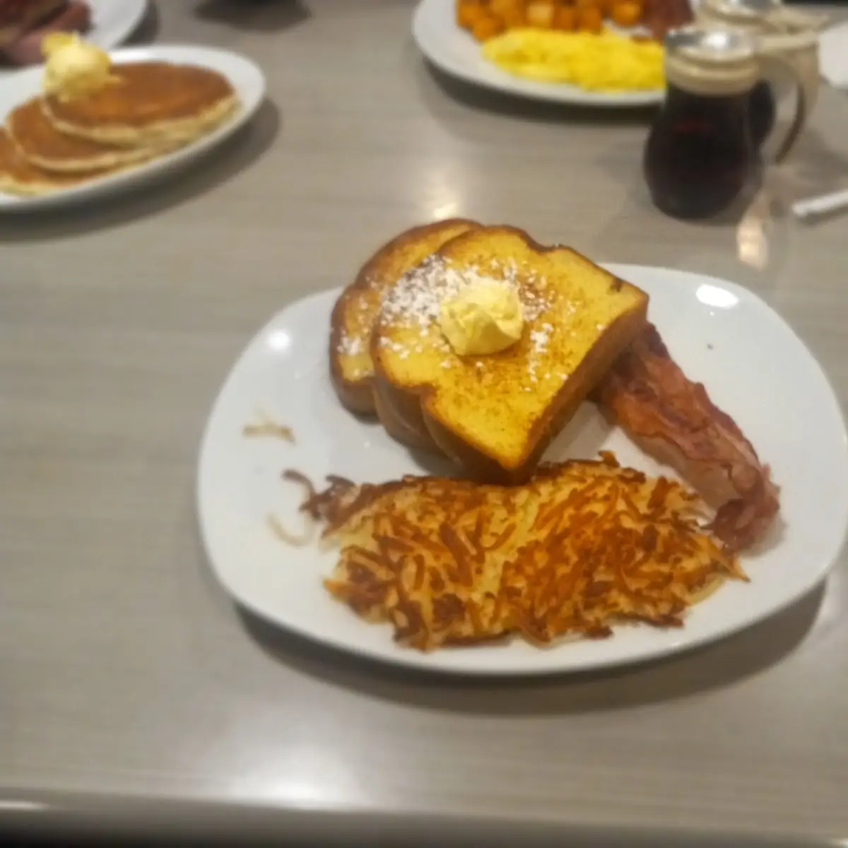 Scrambled Egg Hash Browns & Toast