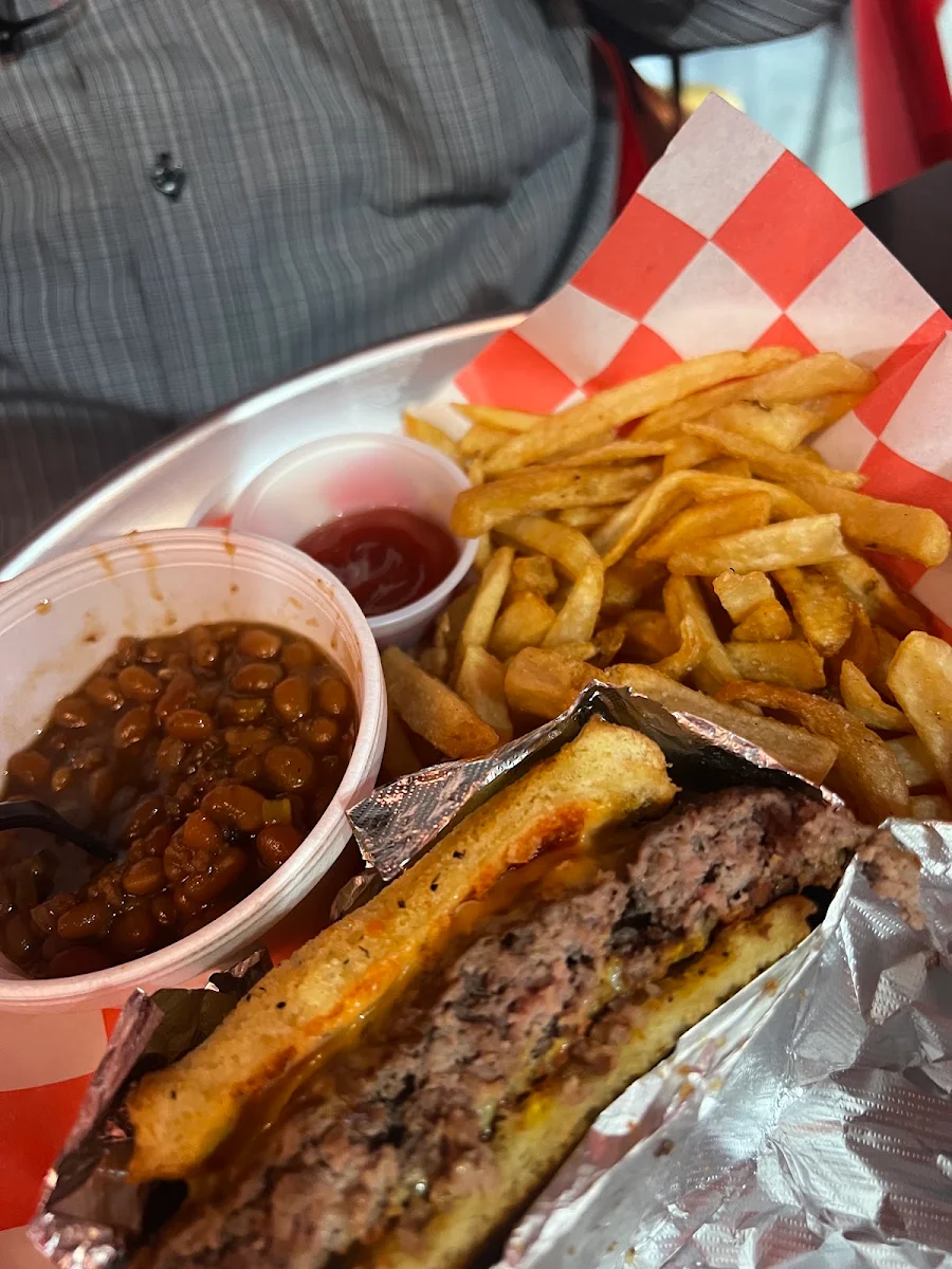 Fries and Baked Beans