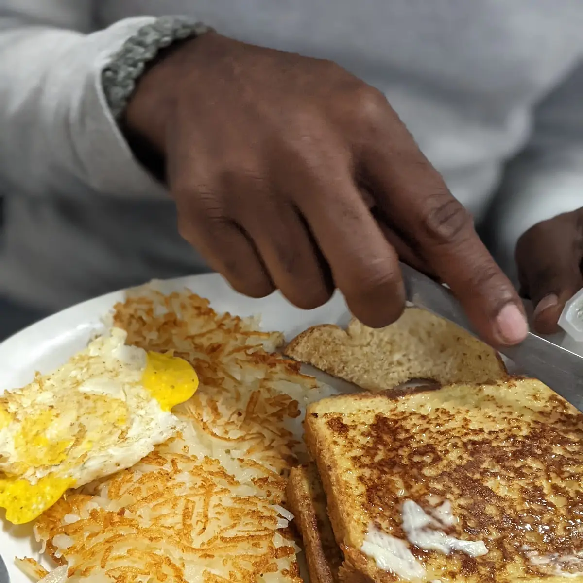 French Toast and Hash Browns