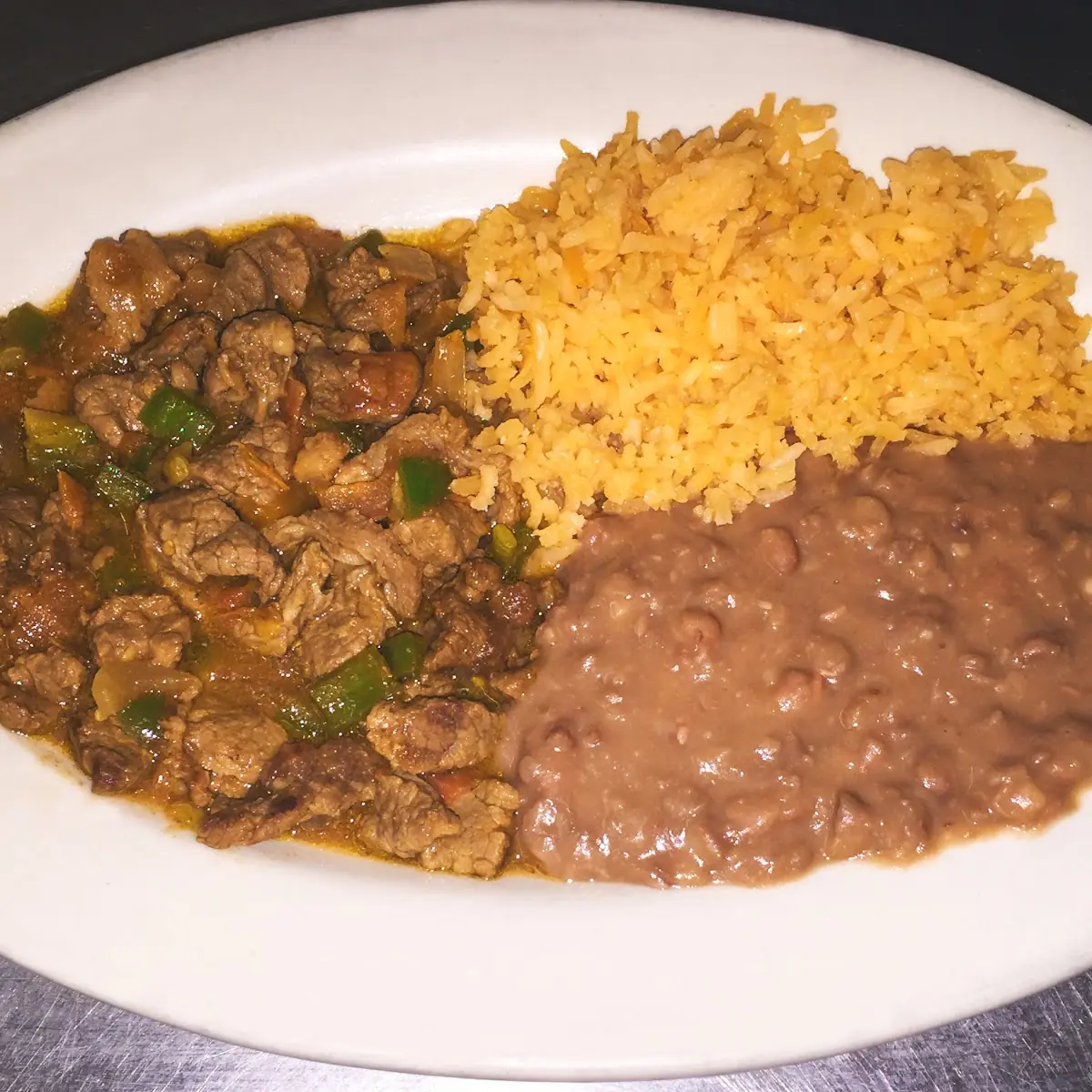 Bistek Ranchero Plate